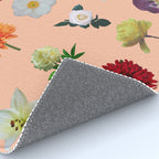 sunshine orange flower collage Rug Gallery Image 4