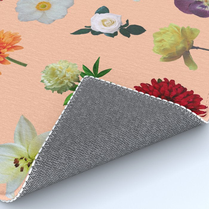 sunshine orange flower collage Rug Gallery Image 4
