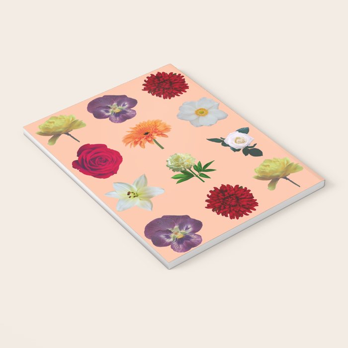 sunshine orange flower collage Notebook Gallery Image 3
