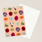 sunshine orange flower collage Stationery Card Gallery Image 2