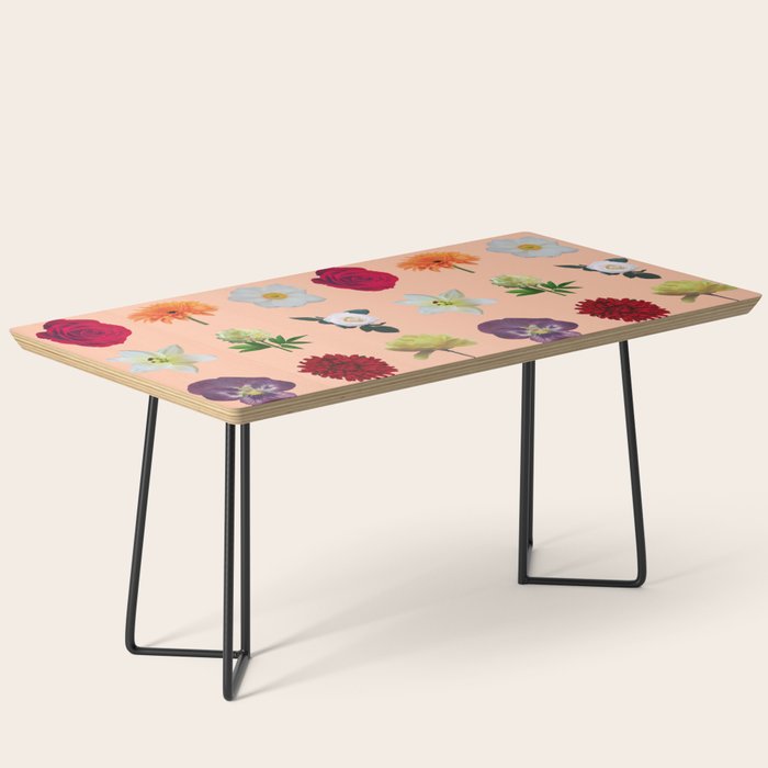 sunshine orange flower collage Coffee Table Gallery Image 1