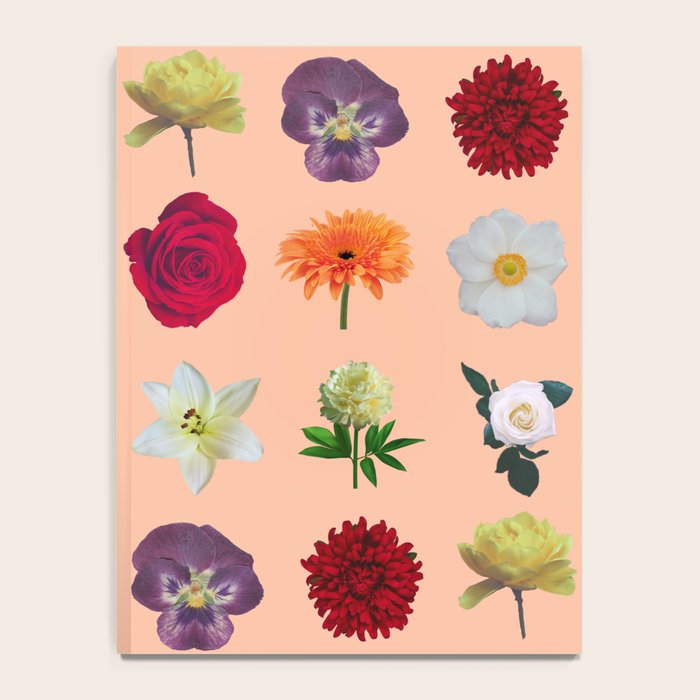 sunshine orange flower collage Notebook Gallery Image 4