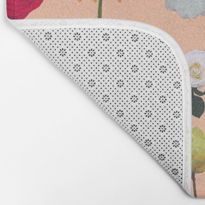 sunshine orange flower collage Bath Mat Gallery Image 2