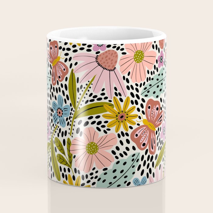 Floral Happiness Coffee Mug Gallery Image 4
