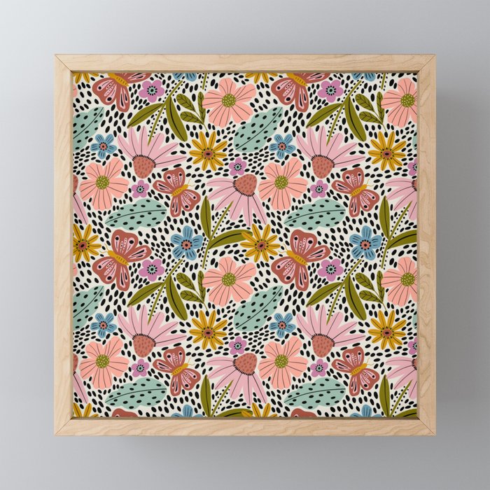 Floral Happiness Mini Art Print Gallery Image 1
