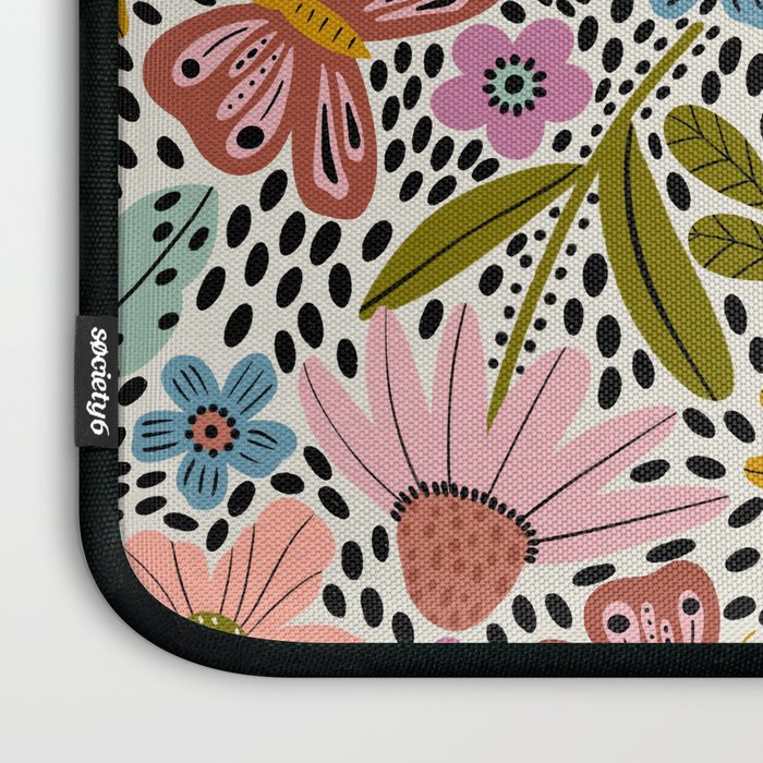 Floral Happiness Laptop Sleeve Gallery Image 3