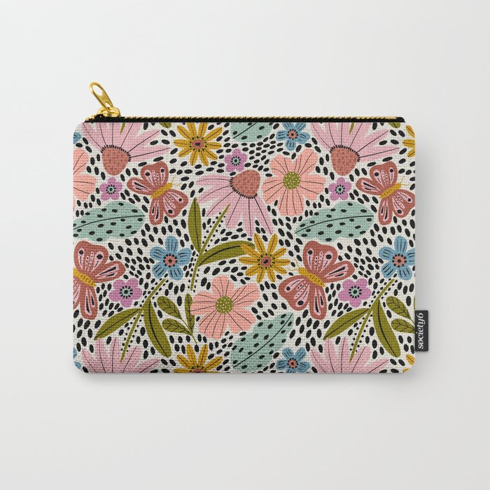 Floral Happiness Carry All Pouch Gallery Image 1