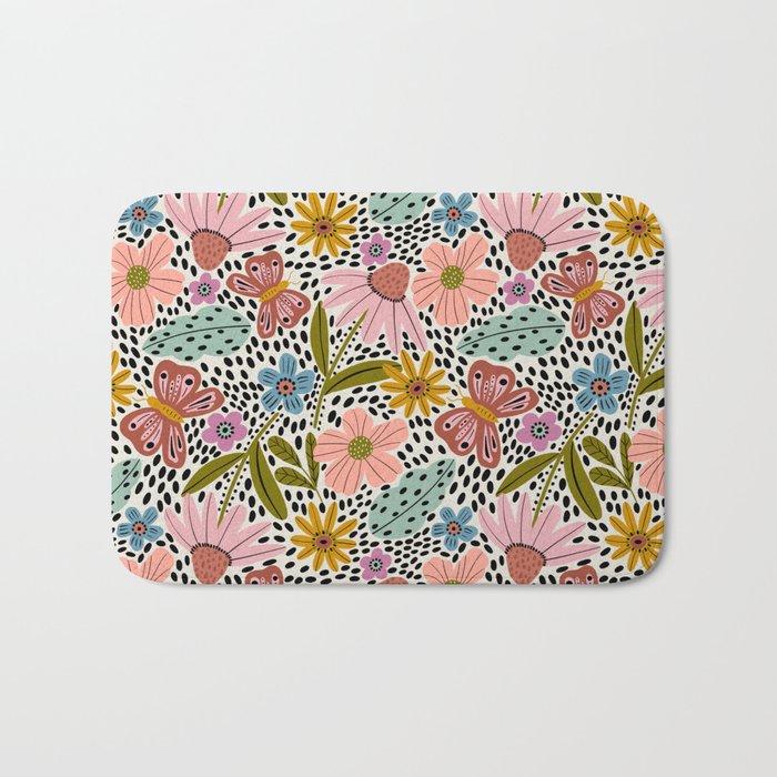 Floral Happiness Bath Mat Gallery Image 1