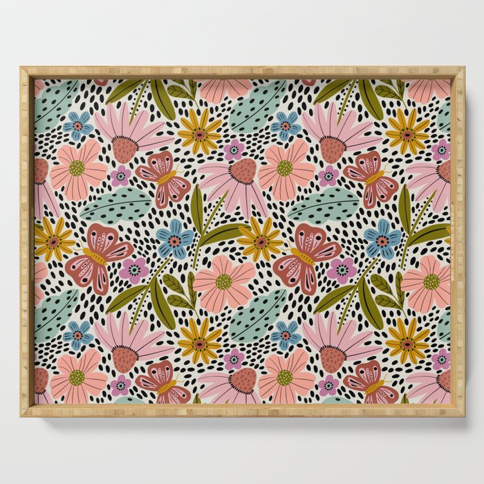 Floral Happiness Serving Tray Gallery Image 1