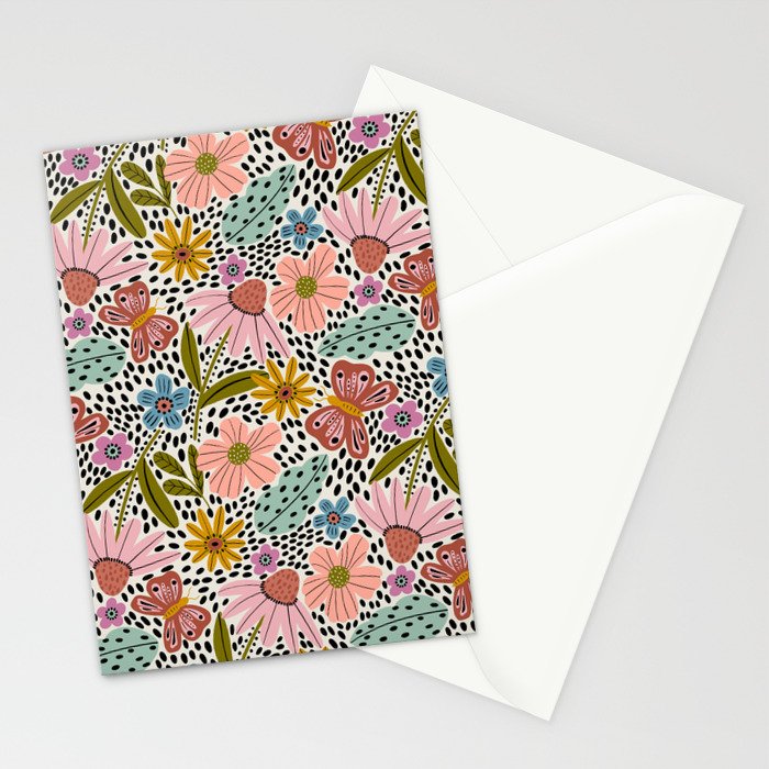 Floral Happiness Stationery Card Gallery Image 2