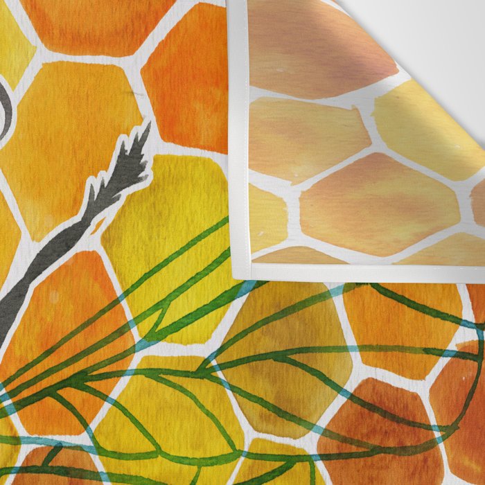 Bee & Honeycomb Wall Tapestry Gallery Image 3