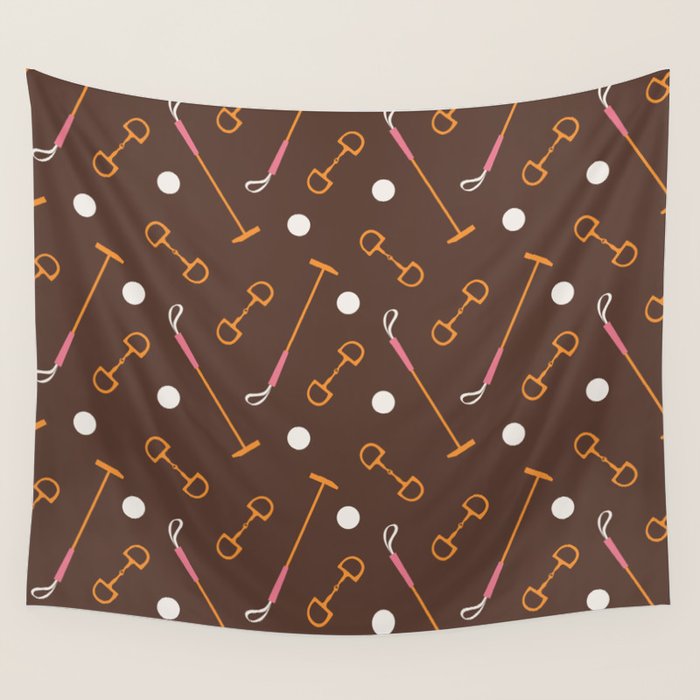 Polo Pattern Wall Tapestry Gallery Image 1