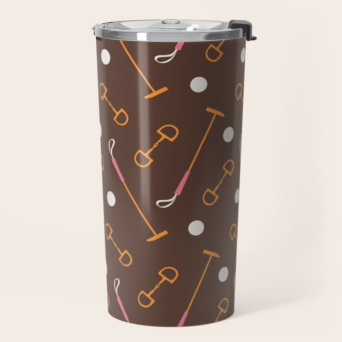 Polo Pattern Travel Mug Gallery Image 2