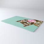 Bubble Gum Baby Cat in Green Rug Gallery Image 3