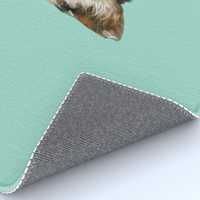 Bubble Gum Baby Cat in Green Rug Gallery Image 4