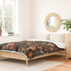 Dark Forest Magic Mushrooms Art Duvet Cover Gallery Image 2