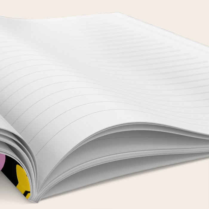 Retro cartoon sticker label pattern Notebook Gallery Image 2