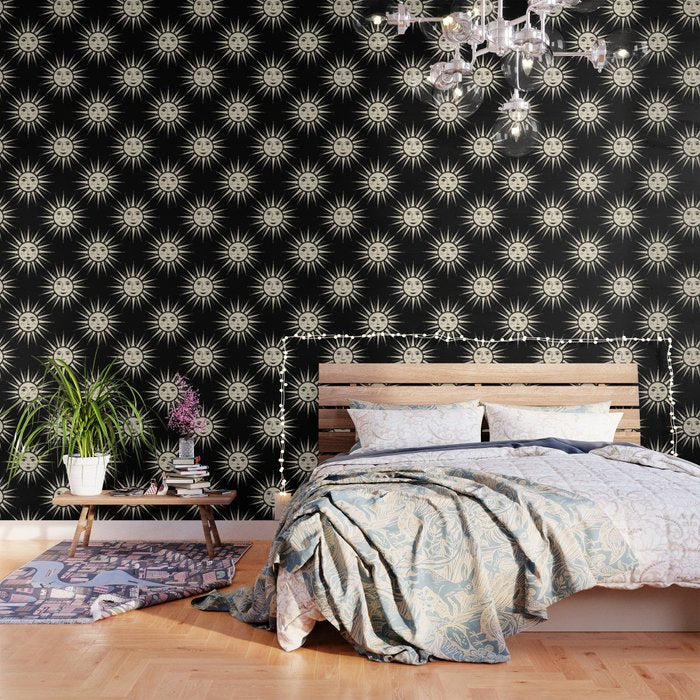 Freckled Suns - black and cream Wallpaper Gallery Image 1