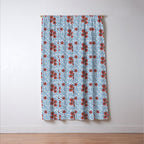 Tomatoes Checkered Grid Window Curtain Gallery Image 3