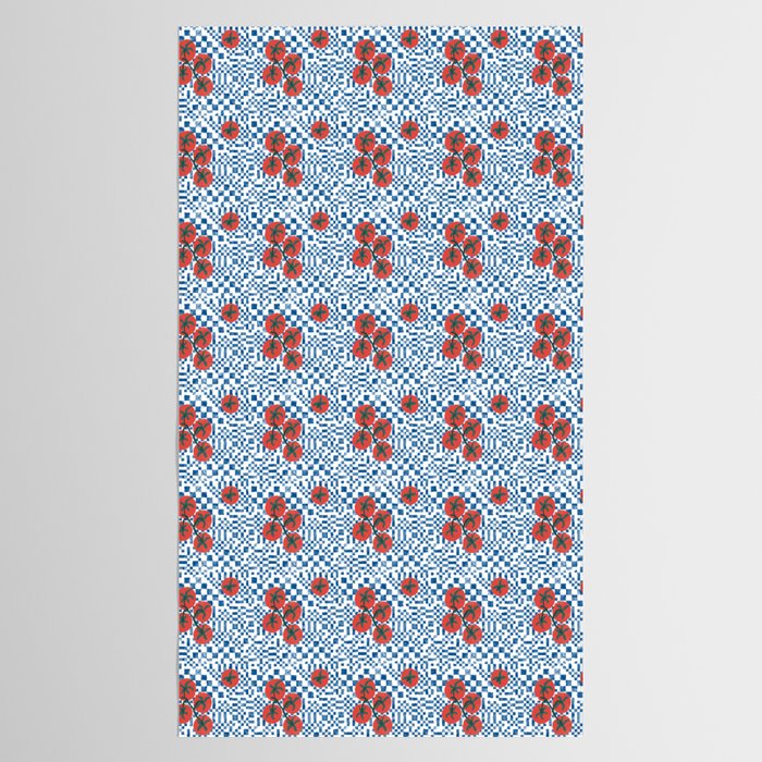 Tomatoes Checkered Grid Tablecloth Gallery Image 2