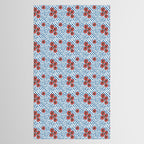 Tomatoes Checkered Grid Tablecloth Gallery Image 2