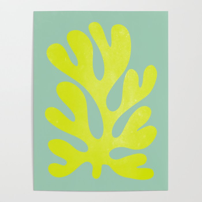 Lime & Sea Green: Matisse Paper Cutouts 06 Poster Gallery Image 1
