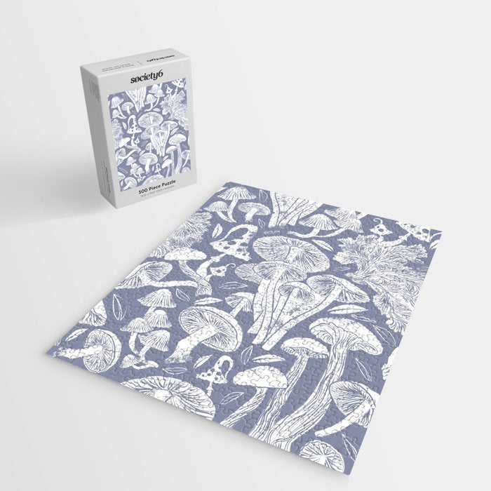 Delicious Autumn botanical poison IV // blue grey background Jigsaw Puzzle Gallery Image 2