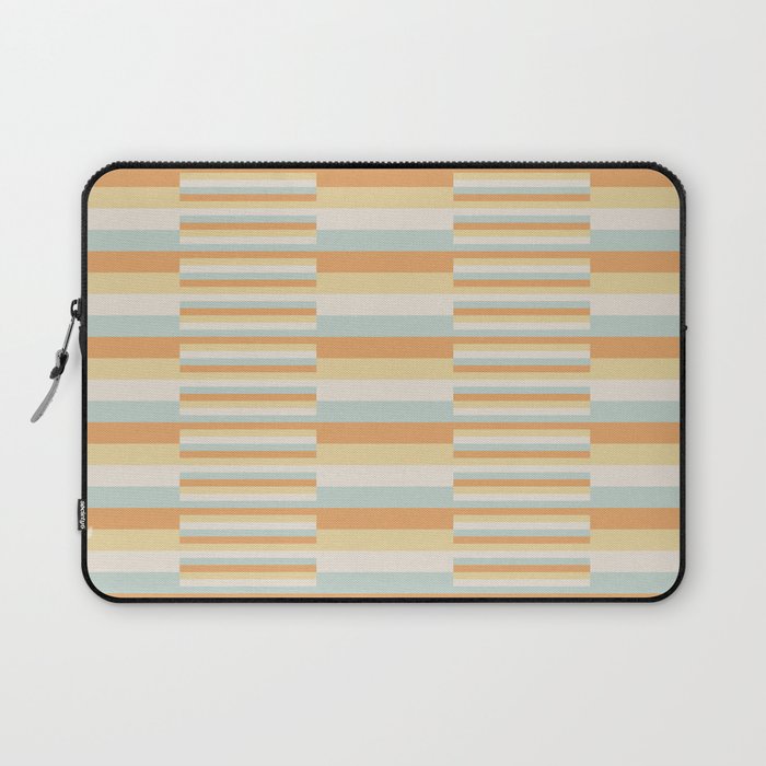 Mixed Stripes Pattern VIII Retro Pastel Laptop Sleeve Gallery Image 1