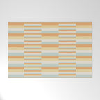 Mixed Stripes Pattern VIII Retro Pastel Welcome Mat Gallery Image 1