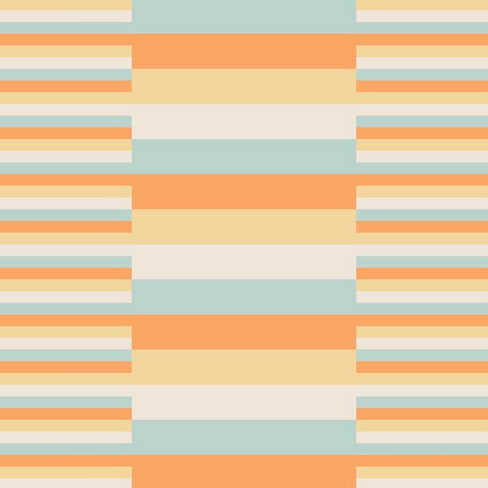 Mixed Stripes Pattern VIII Retro Pastel Coffee Mug Gallery Image 2