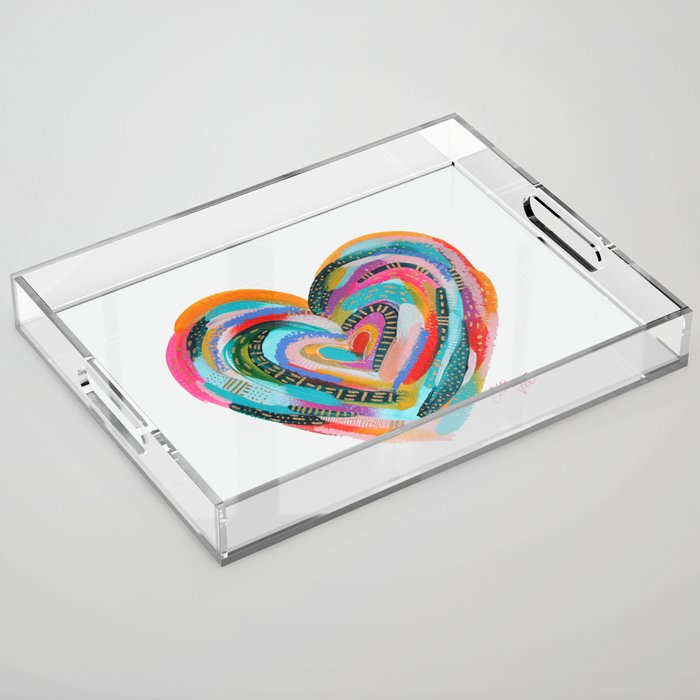 Art Heart no.1 Acrylic Tray Gallery Image 1