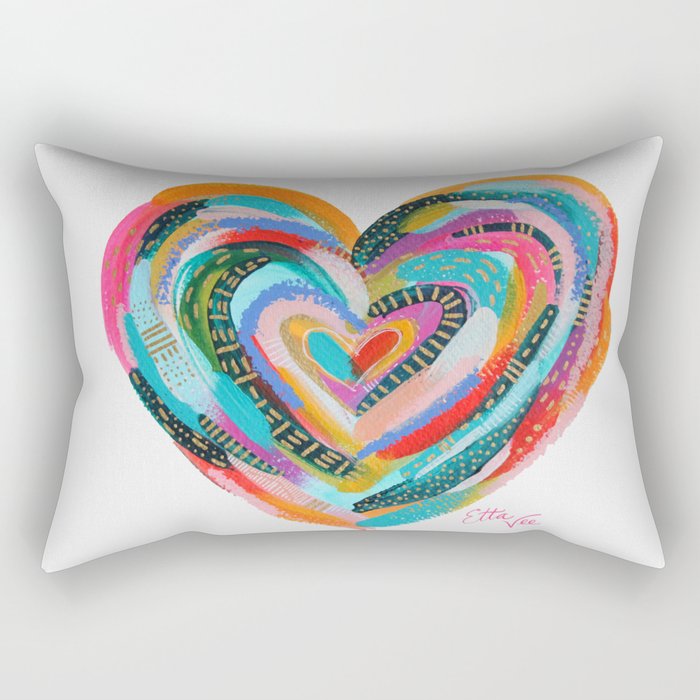 Art Heart no.1 Rectangular Pillow Gallery Image 2
