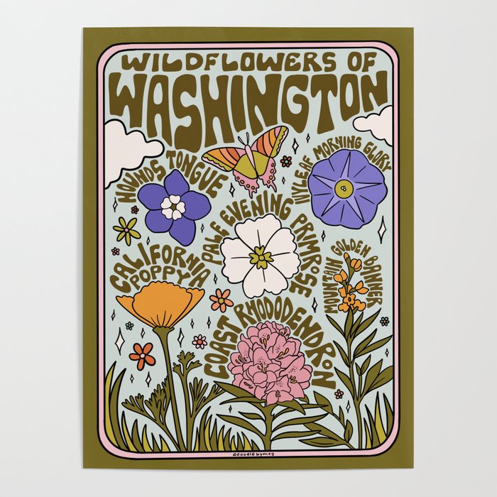 Washington Wildflowers Poster Gallery Image 1
