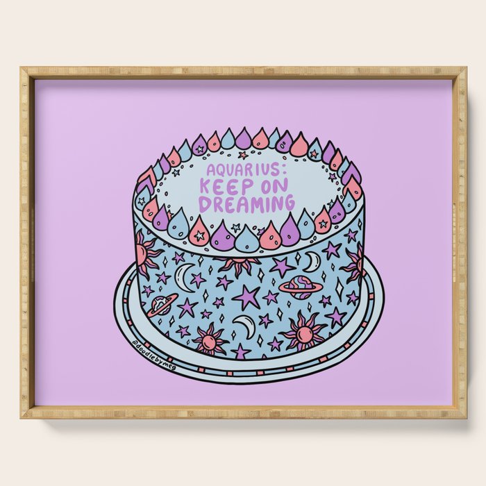 Aquarius Cake Serving Tray Gallery Image 1