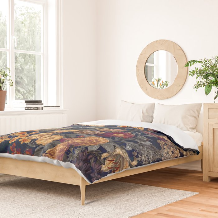 Blooming Oasis IV - Night Duvet Cover Gallery Image 2