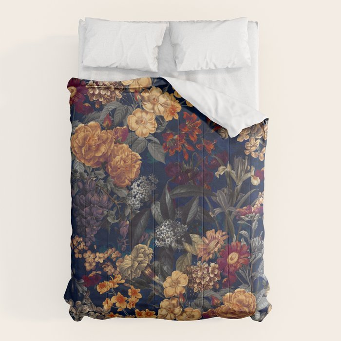 Blooming Oasis IV - Night Comforter Gallery Image 1