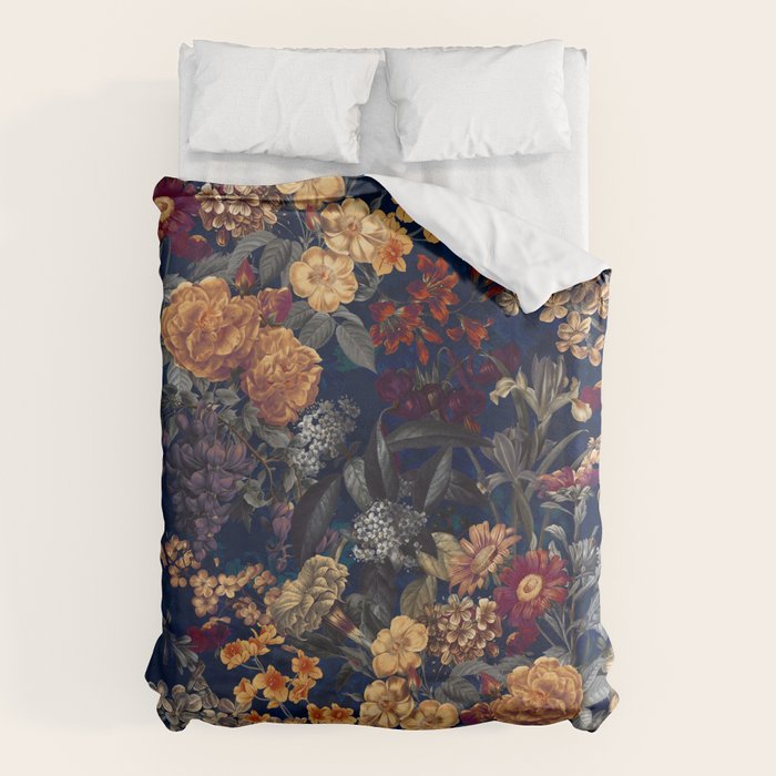 Blooming Oasis IV - Night Duvet Cover Gallery Image 1