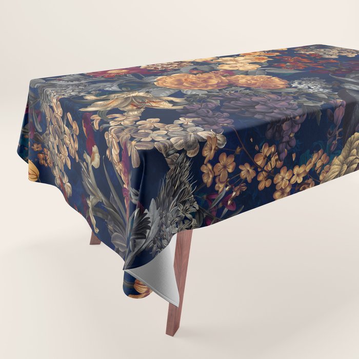 Blooming Oasis IV - Night Tablecloth Gallery Image 1