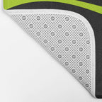 Simple Waves 2 - Lime Green Bath Mat Gallery Image 2