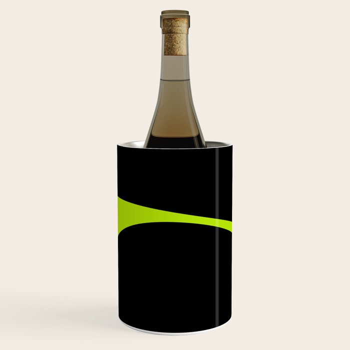 Simple Waves 2 - Lime Green Wine Chiller Gallery Image 2
