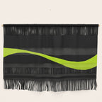 Simple Waves 2 - Lime Green Wall Hanging Gallery Image 1