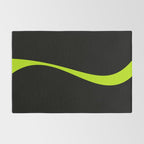Simple Waves 2 - Lime Green Rug Gallery Image 2