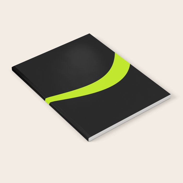 Simple Waves 2 - Lime Green Notebook Gallery Image 2