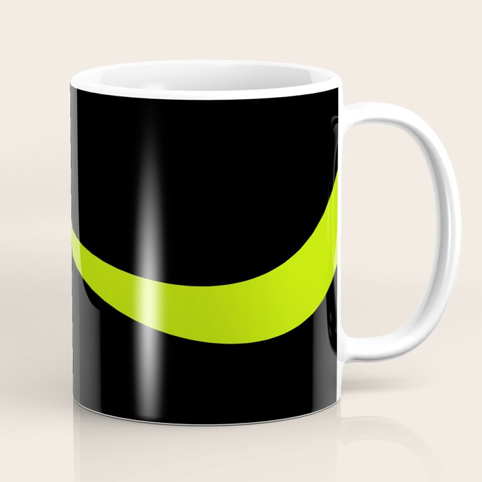 Simple Waves 2 - Lime Green Coffee Mug Gallery Image 1
