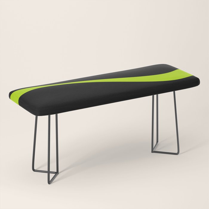 Simple Waves 2 - Lime Green Bench Gallery Image 1