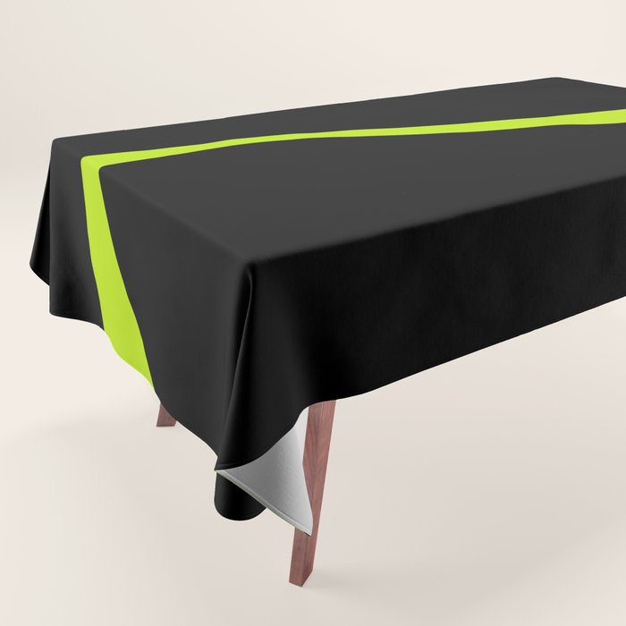 Simple Waves 2 - Lime Green Tablecloth Gallery Image 1