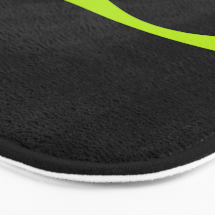 Simple Waves 2 - Lime Green Bath Mat Gallery Image 3