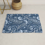 Blue indigo paisley Rug Gallery Image 1