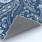 Blue indigo paisley Rug Gallery Image 4