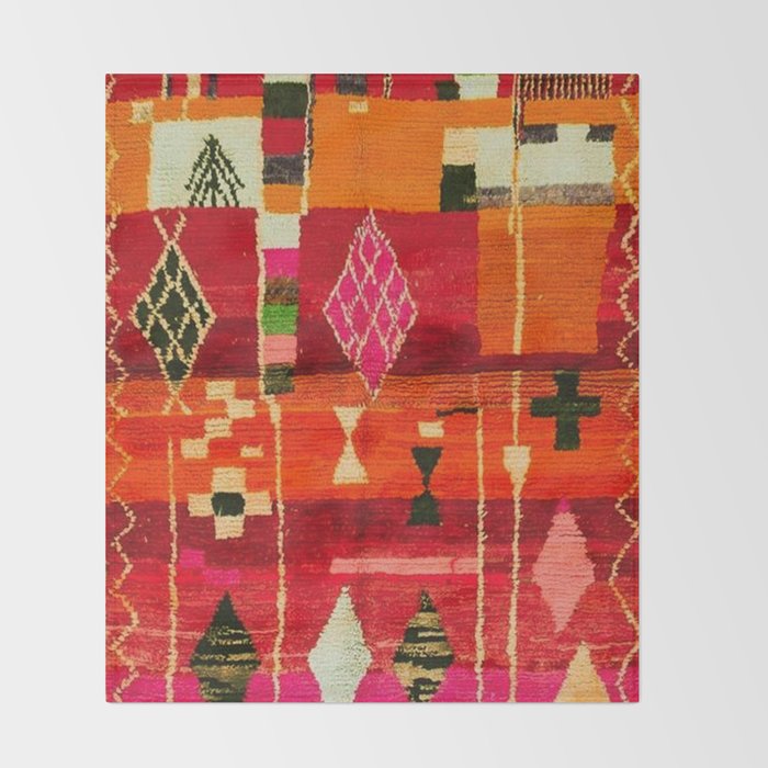 Moroccan Berber Traditional Style Throw Blanket Gallery Image 2